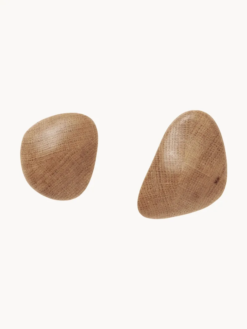 Wandhaken Cairn van essenhout, 2-delig van Ferm Living – productfoto