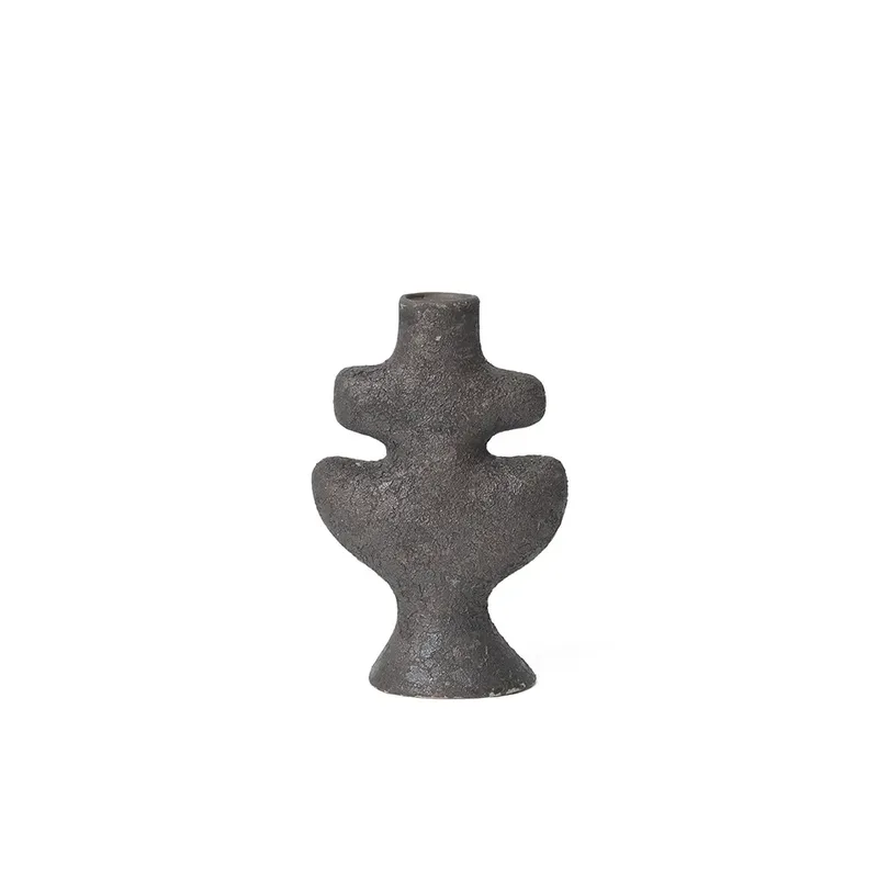 Yara Candle Holder - Small - Rustic Iron by Ferm Living – product photo