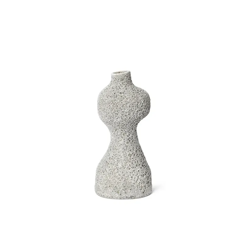 Yara Vase - Medium - Grey Pumice von Ferm Living – Produktfoto