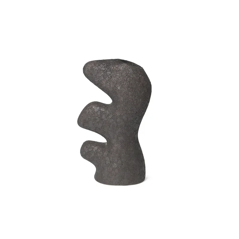 Yara Vase - Small - Rustic Iron fra Ferm Living – produktbillede