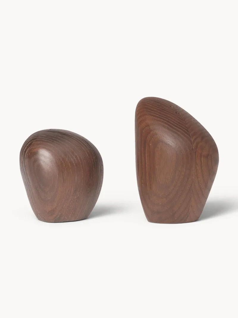 Zout- en peperstrooier Cairn van essenhout, 2-delig de Ferm Living – photo du produit