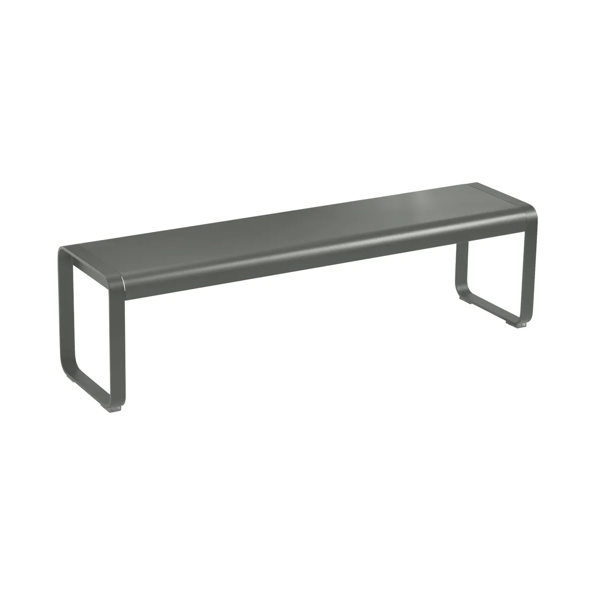 Bank Bellevie - Grau - Aluminium - Designer Pagnon & Pelhaître von Fermob – Produktfoto