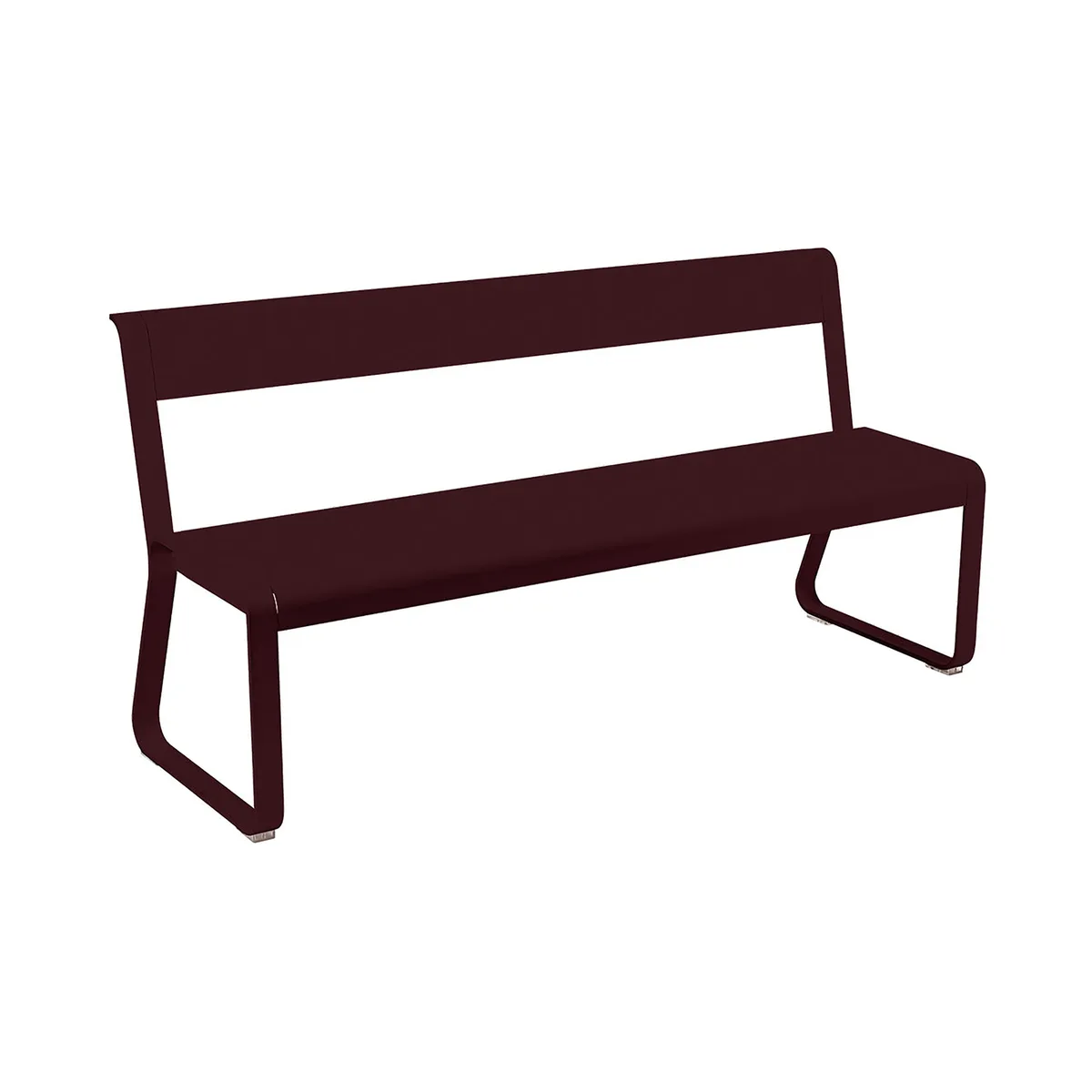 Bank mit Rückenlehne Bellevie - Violett - Aluminium - Designer Pagnon & Pelhaître by Fermob – product photo