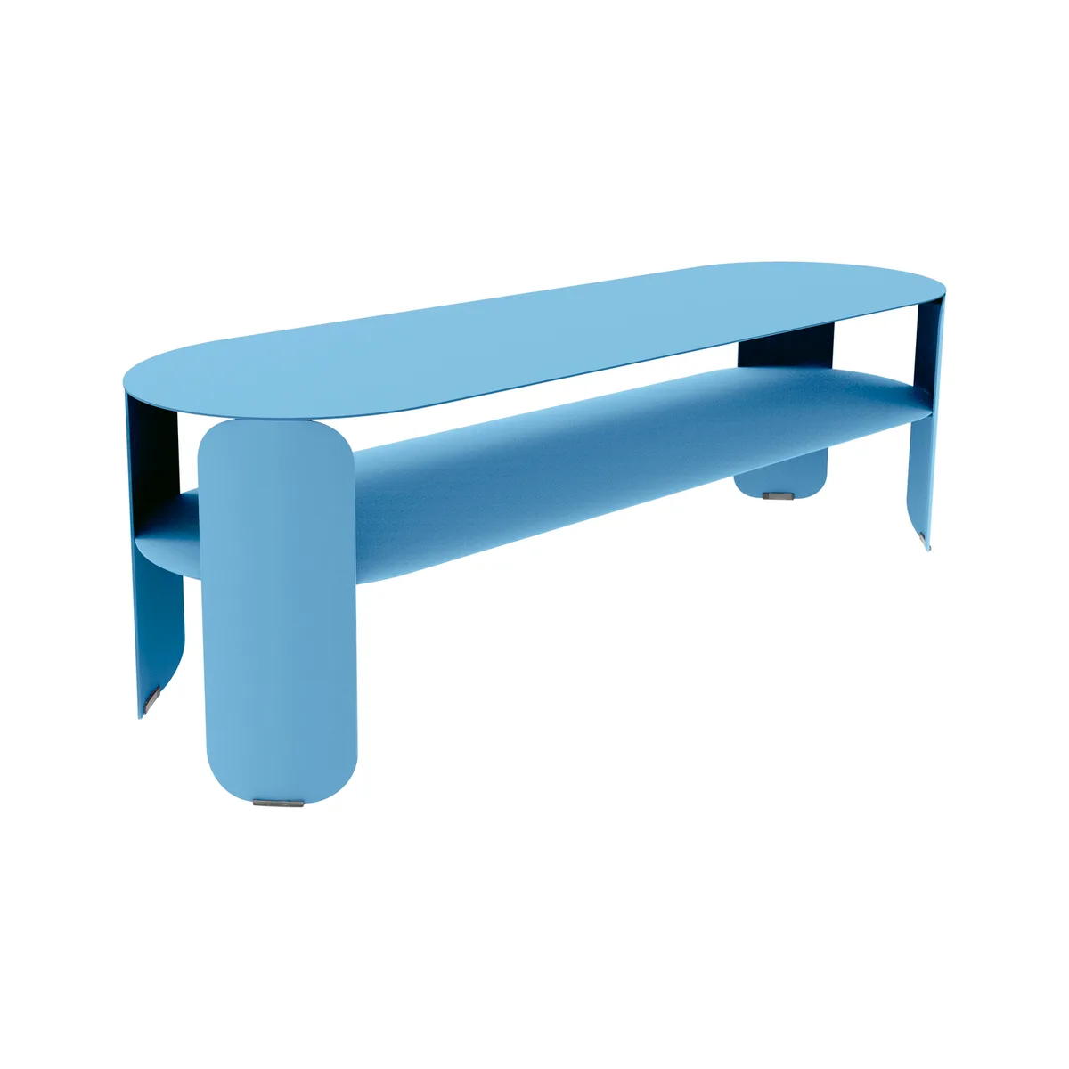Couchtisch Bebop - Blau - Aluminium - Designer Tristan Lohner de Fermob – photo du produit