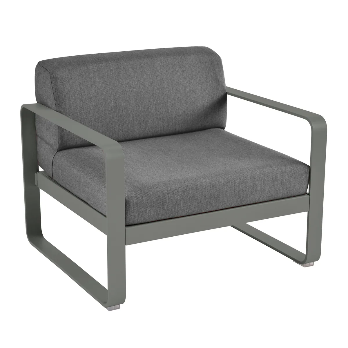 Gepolsterter Sessel Bellevie - Grau - Polyacryl-Gewebe - Designer Pagnon & Pelhaître från Fermob – produktbild