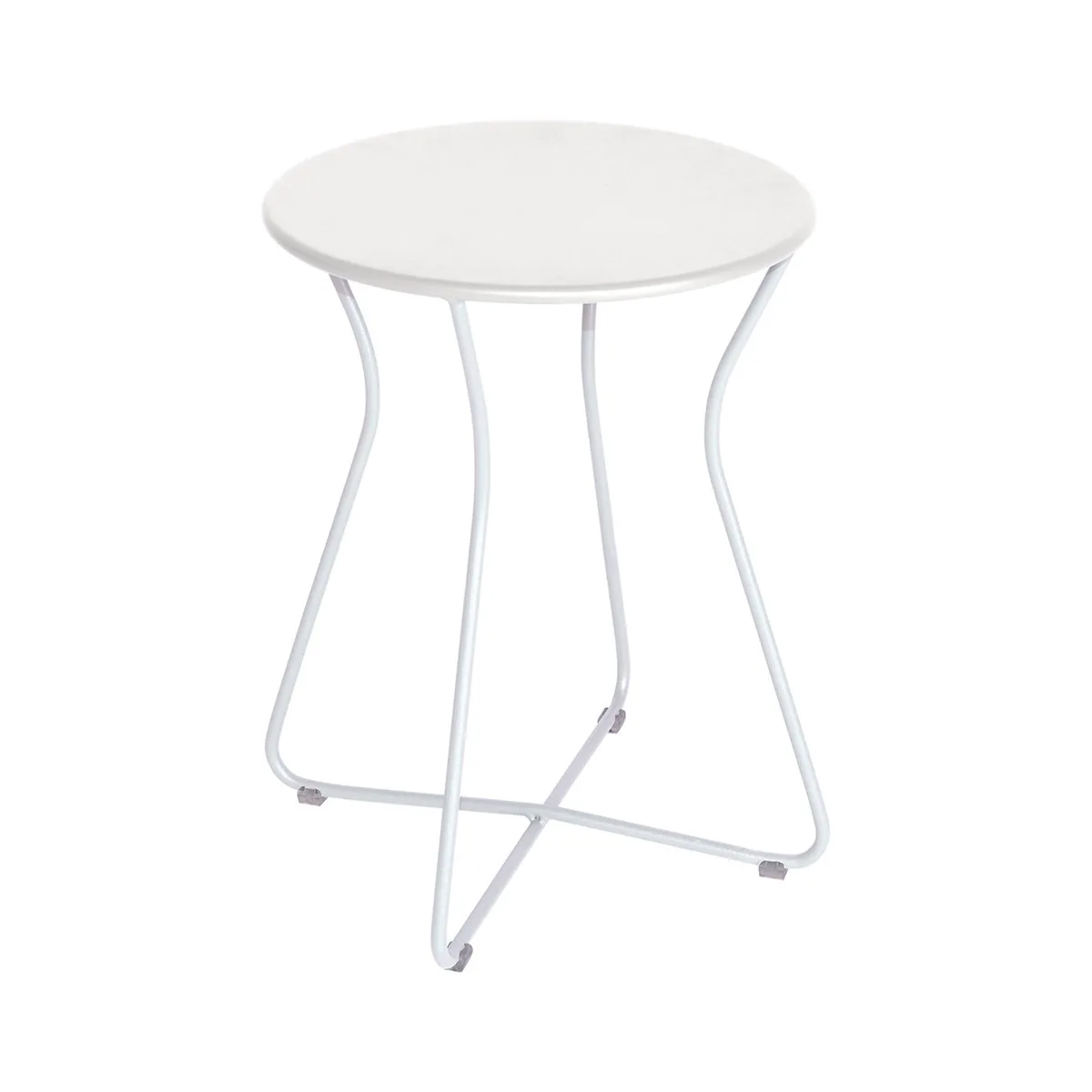 Hocker Cocotte - Weiß - Stahl - Designer Studio Fermob von Fermob – Produktfoto
