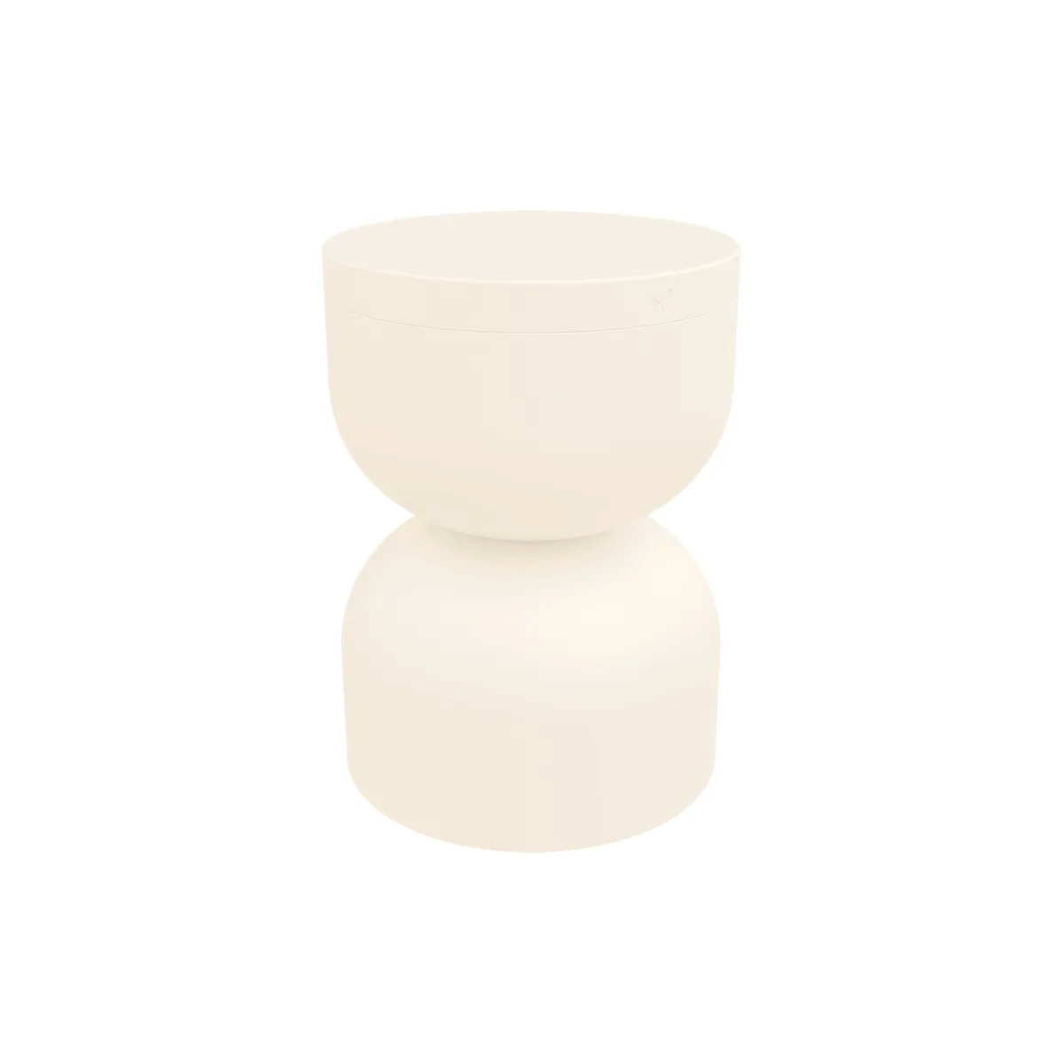 Hocker Piapolo - Beige - lackiertes Aluminium - Designer Tristan Lohner von Fermob – Produktfoto