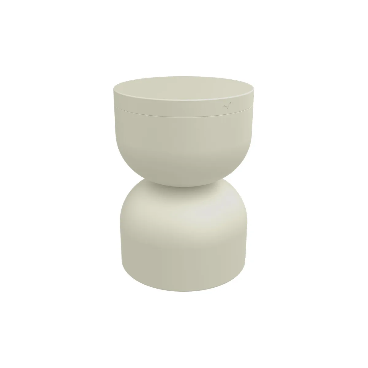 Hocker Piapolo - Grau - Aluminium - Designer Tristan Lohner von Fermob – Produktfoto