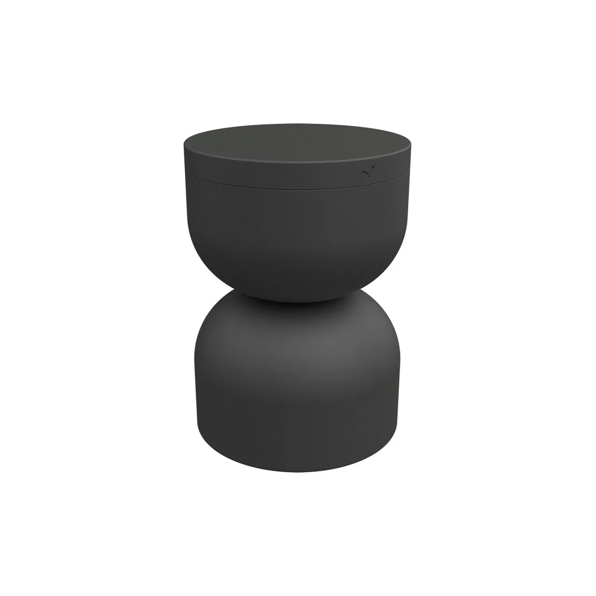 Hocker Piapolo - Schwarz - Aluminium - Designer Tristan Lohner von Fermob – Produktfoto