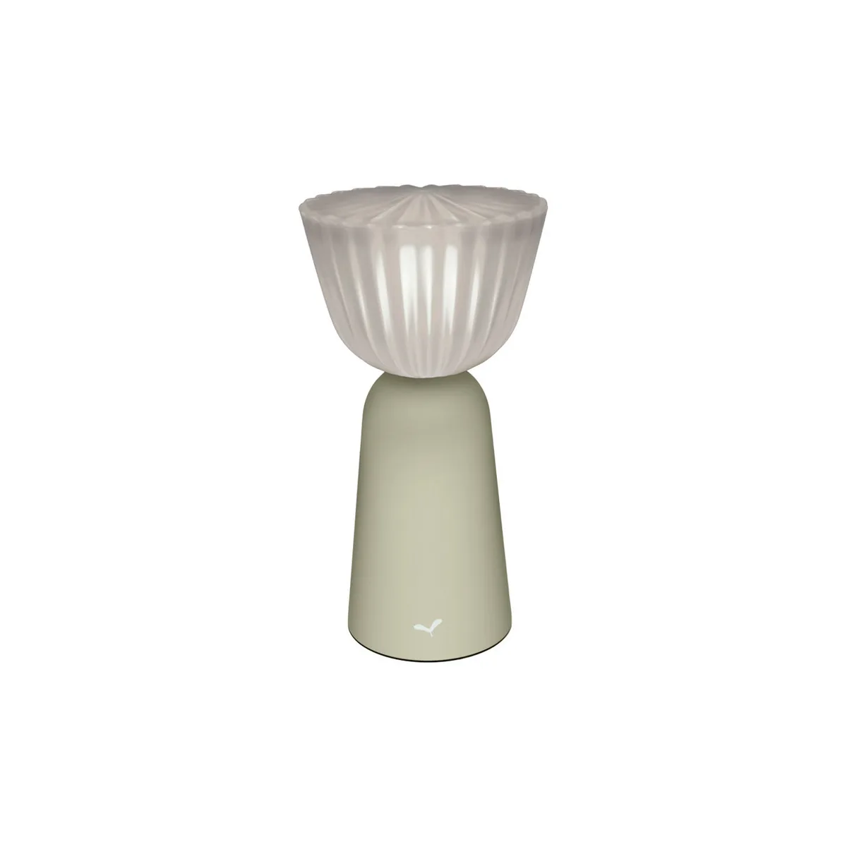 Kabellose, wiederaufladbare Außenlampe Swiing - Beige - Recyceltes ABS - Designer Tristan Lohner de Fermob – photo du produit