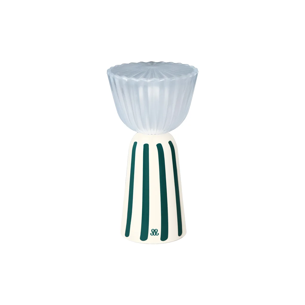 Kabellose, wiederaufladbare Außenlampe Swiing - Blau - Recyceltes ABS - Designer Tristan Lohner de Fermob – photo du produit