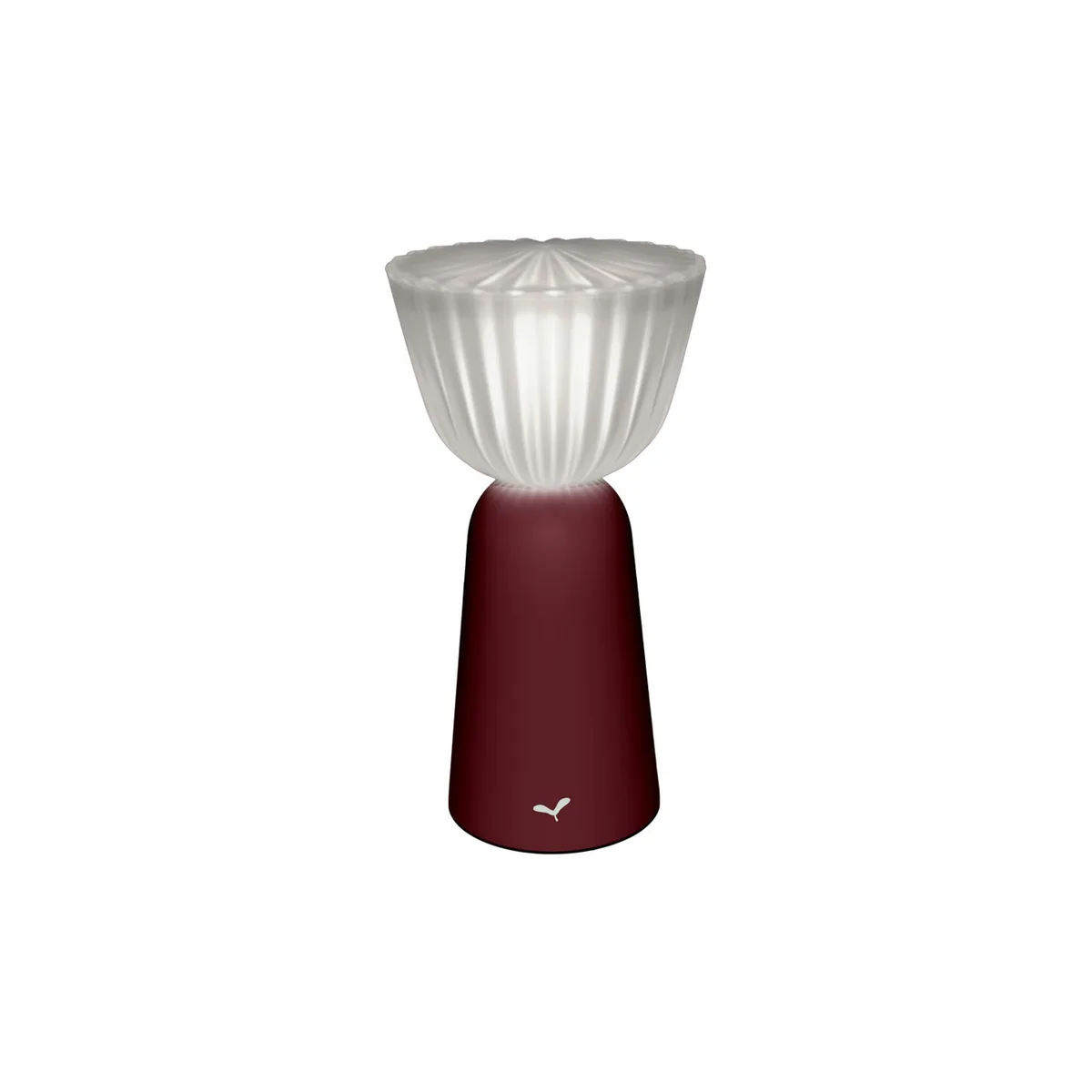 Kabellose, wiederaufladbare Außenlampe Swiing - Rot - Recyceltes ABS - Designer Tristan Lohner de Fermob – photo du produit