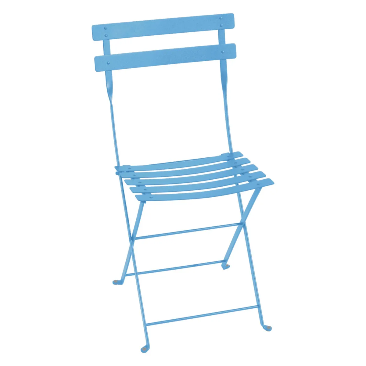 Klappstuhl Bistro - Blau - lackierter Stahl - Designer Studio Fermob von Fermob – Produktfoto