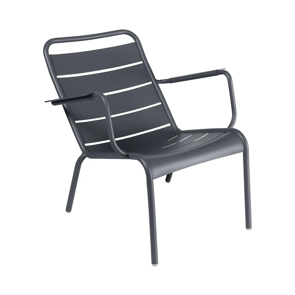 Lounge Sessel Luxembourg - Grau - lackiertes Aluminium - Designer Frédéric Sofia von Fermob – Produktfoto