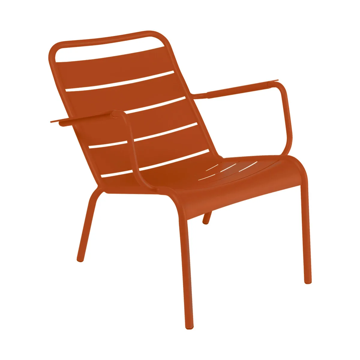 Lounge Sessel Luxembourg - Orange - lackiertes Aluminium - Designer Frédéric Sofia von Fermob – Produktfoto