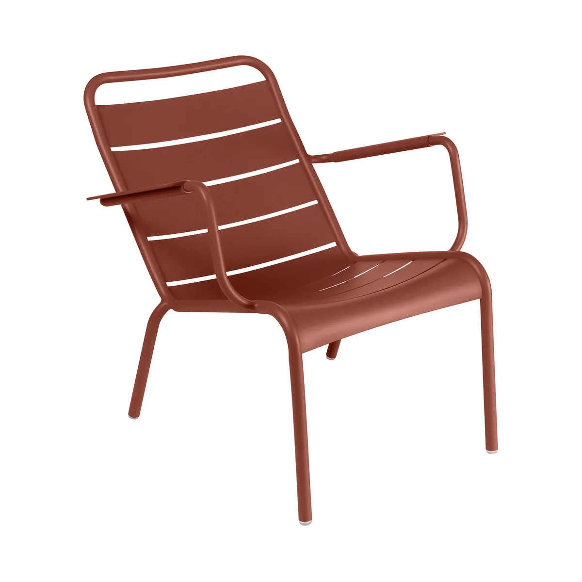 Lounge Sessel Luxembourg - Rot - lackiertes Aluminium - Designer Frédéric Sofia von Fermob – Produktfoto