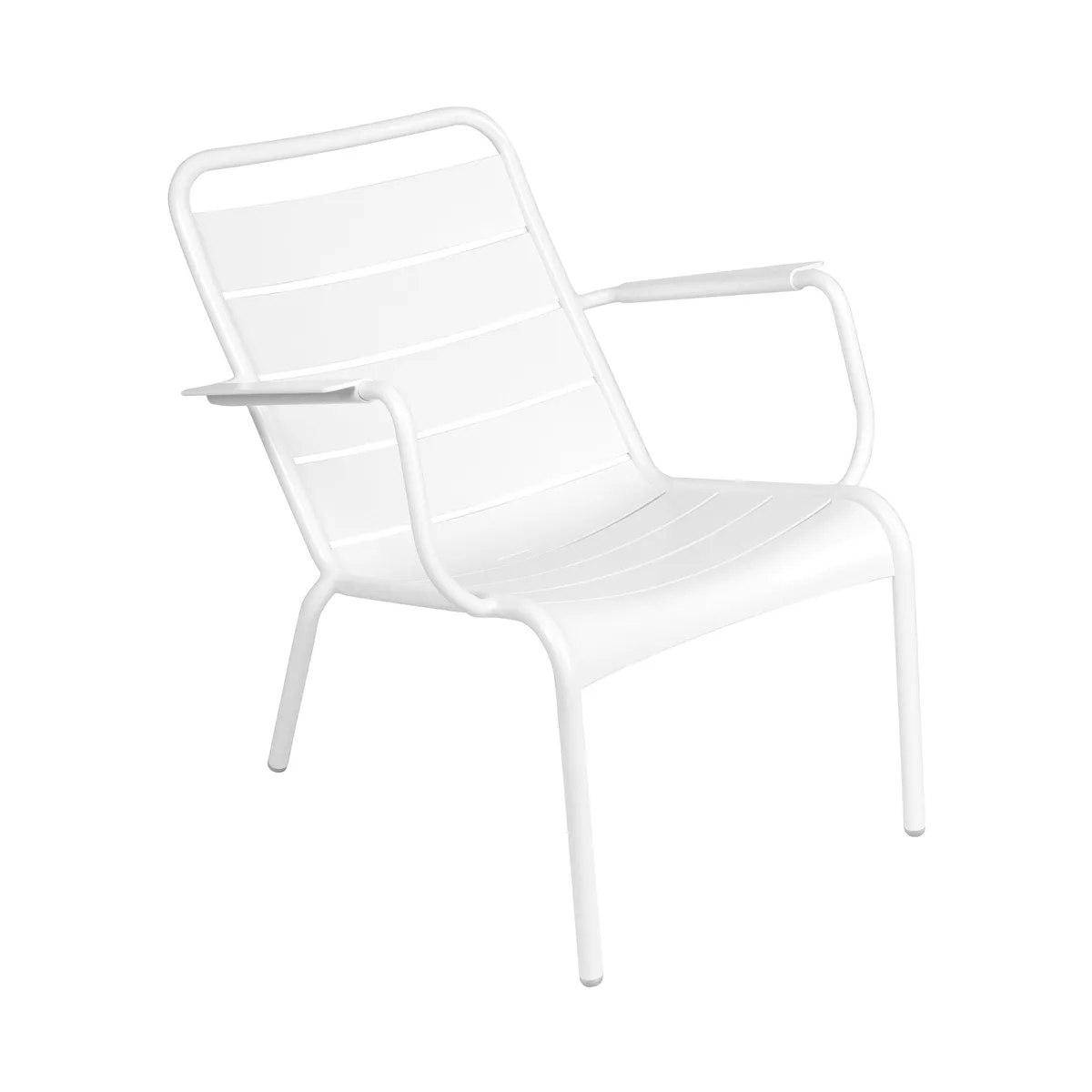 Lounge Sessel Luxembourg - Weiß - lackiertes Aluminium - Designer Frédéric Sofia von Fermob – Produktfoto
