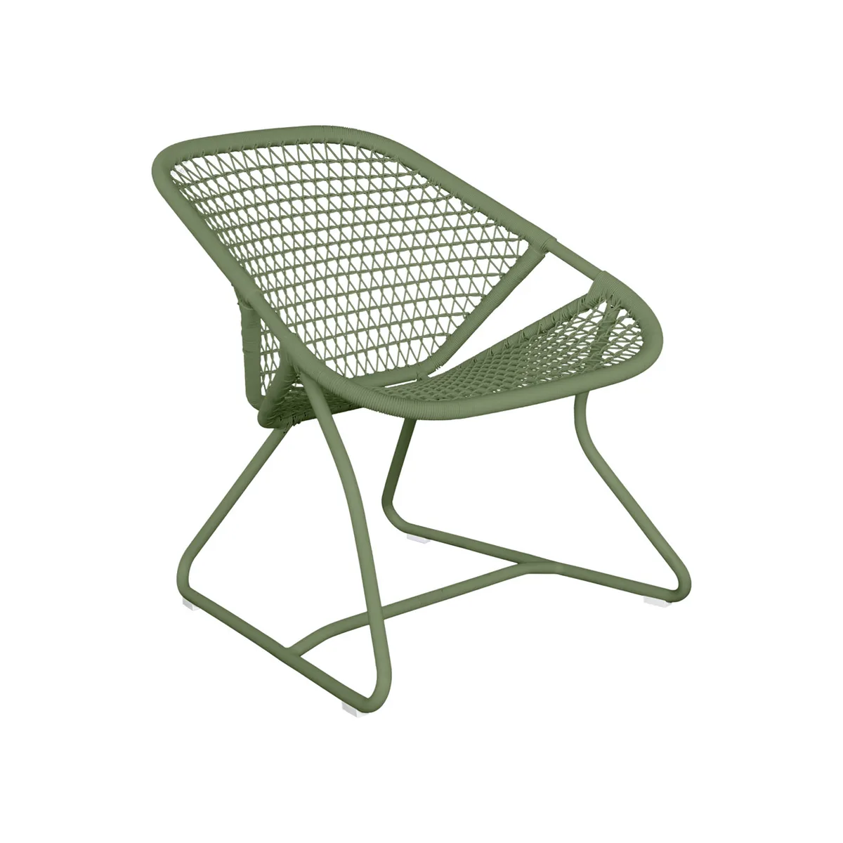 Lounge Sessel Sixties - Grün - Polymer-Harz - Designer Frédéric Sofia von Fermob – Produktfoto