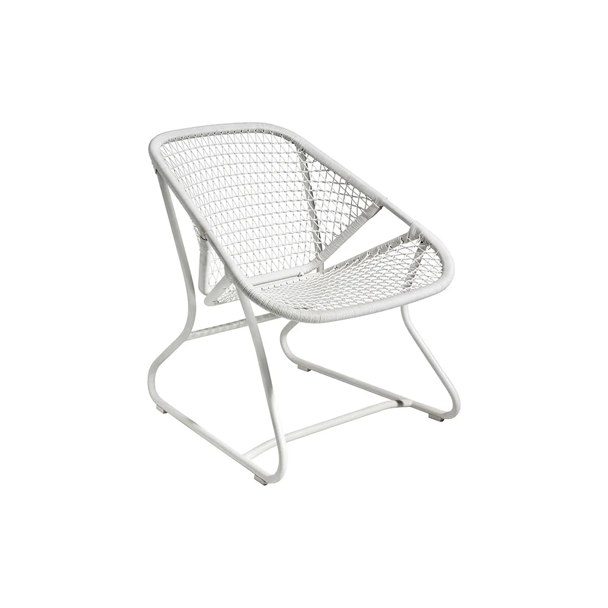 Lounge Sessel Sixties - Weiß - Polymer-Harz - Designer Frédéric Sofia von Fermob – Produktfoto