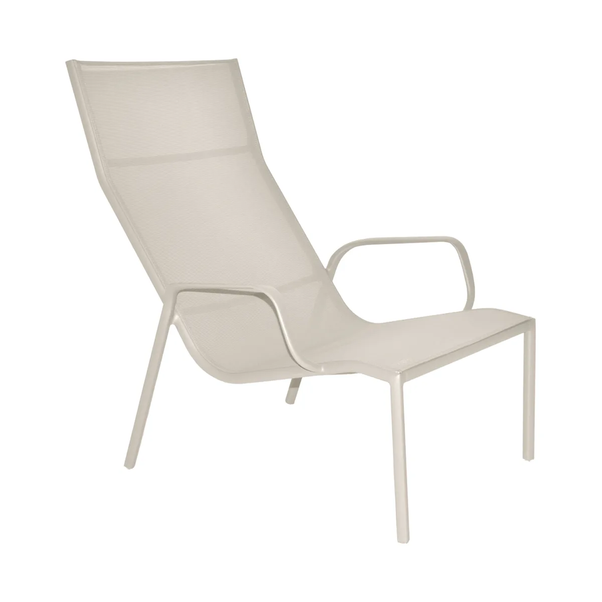 Lounge-Sessel stapelbar Cadiz - Grau - Batyline Bespannung - Designer Antoine Lesur von Fermob – Produktfoto