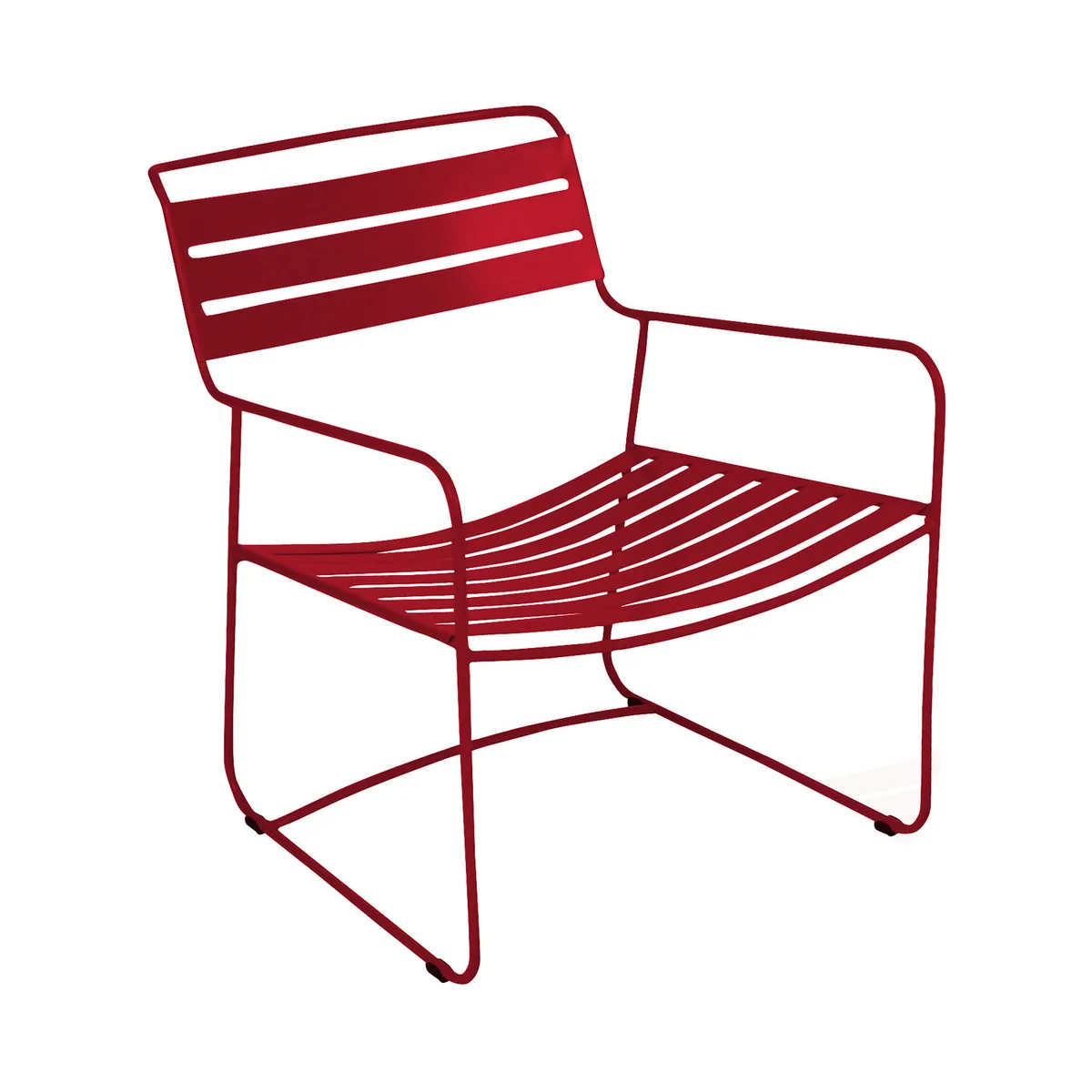 Lounge Sessel Surprising - Rot - Stahl - Designer Harald Guggenbichler von Fermob – Produktfoto