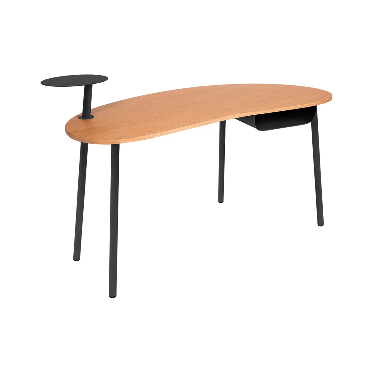 Schreibtisch NUAGE - Grau - Eichenfurnier - Designer Studio Fermob de Fermob – photo du produit
