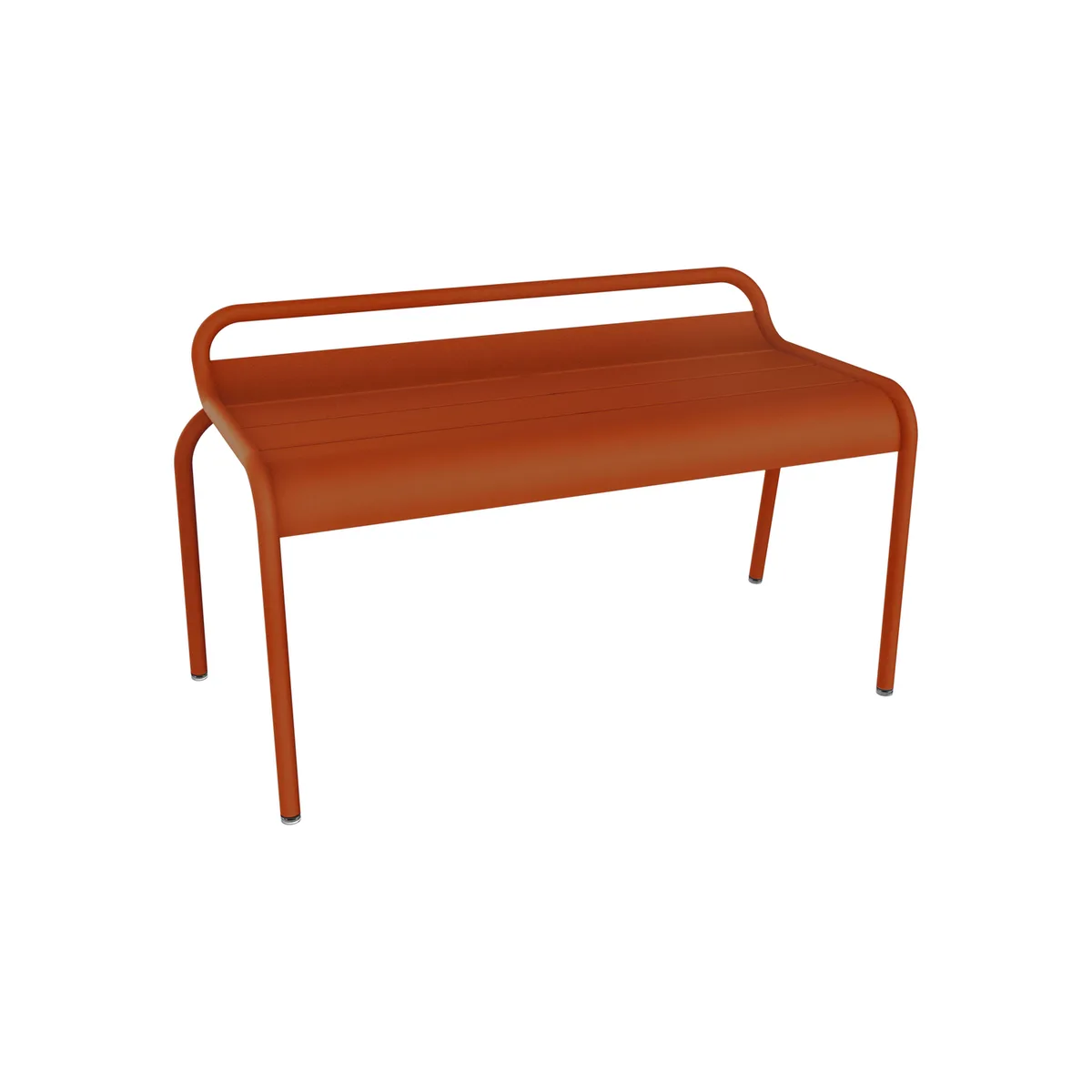 Stapelbare Bank Luxembourg - Orange - Aluminium - Designer Frédéric Sofia von Fermob – Produktfoto