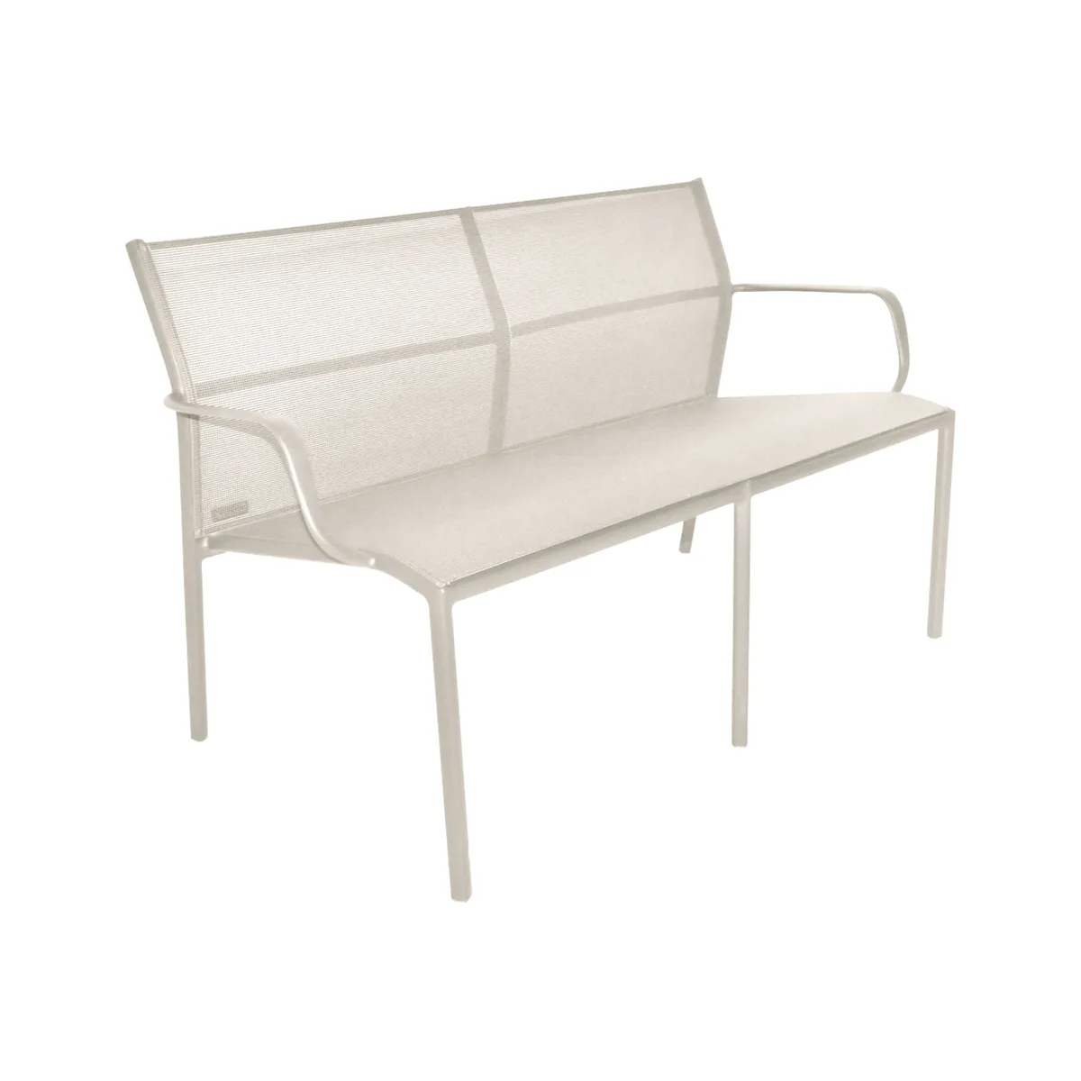 Stapelbare Sitzbank Cadiz - Grau - Batyline Bespannung - Designer Antoine Lesur by Fermob – product photo