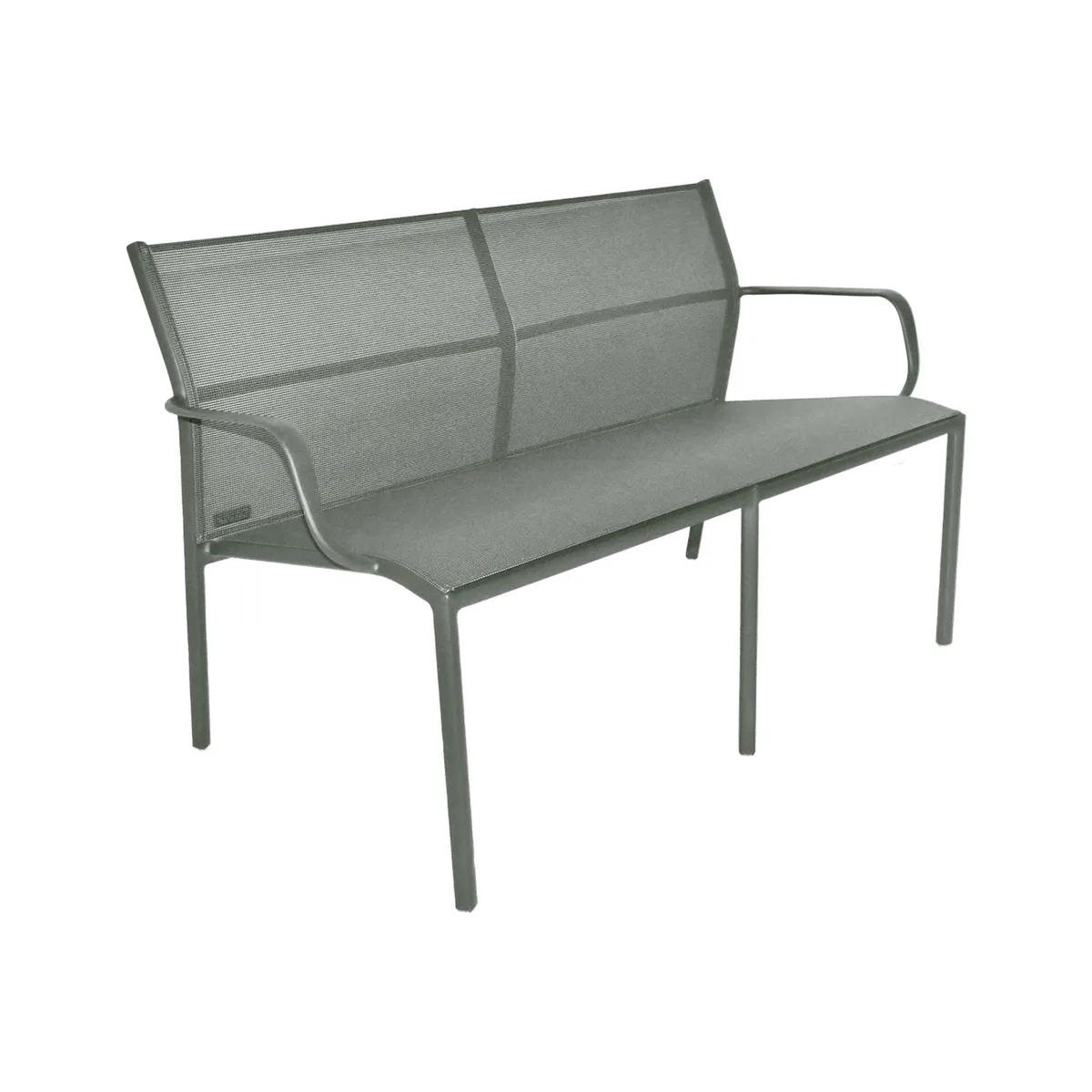 Stapelbare Sitzbank Cadiz - Grün - Batyline Bespannung - Designer Antoine Lesur by Fermob – product photo