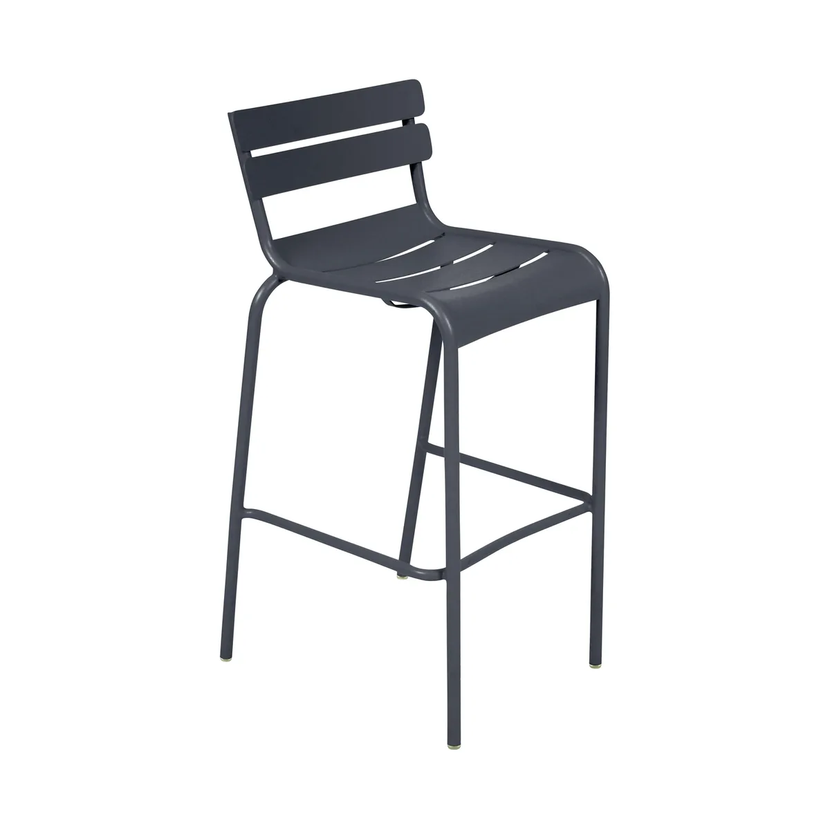 Stapelbarer Barhocker Luxembourg - Schwarz - lackiertes Aluminium - Designer Frédéric Sofia by Fermob – product photo