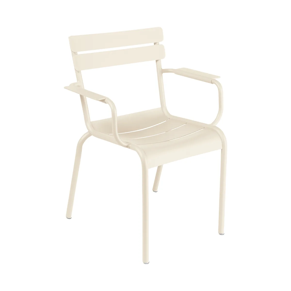 Stapelbarer Sessel Luxembourg - Beige - Aluminium - Designer Frédéric Sofia von Fermob – Produktfoto