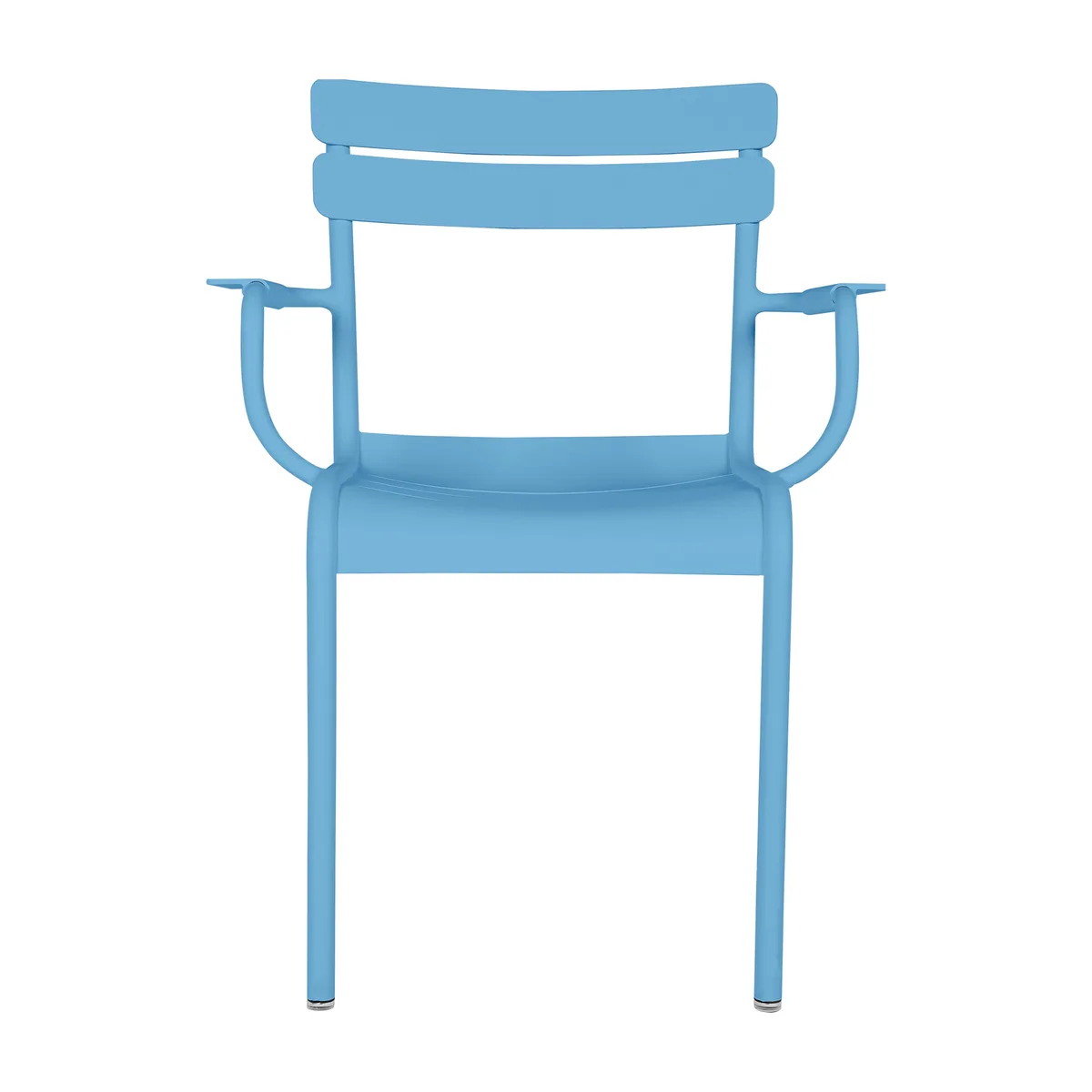 Stapelbarer Sessel Luxembourg - Blau - lackiertes Aluminium - Designer Frédéric Sofia von Fermob – Produktfoto