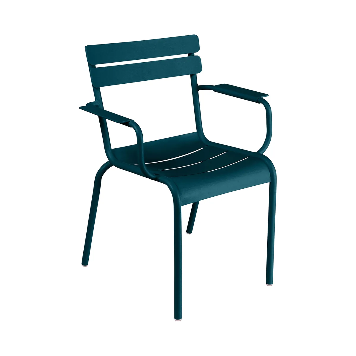 Stapelbarer Sessel Luxembourg - Blau - lackiertes Aluminium - Designer Frédéric Sofia von Fermob – Produktfoto