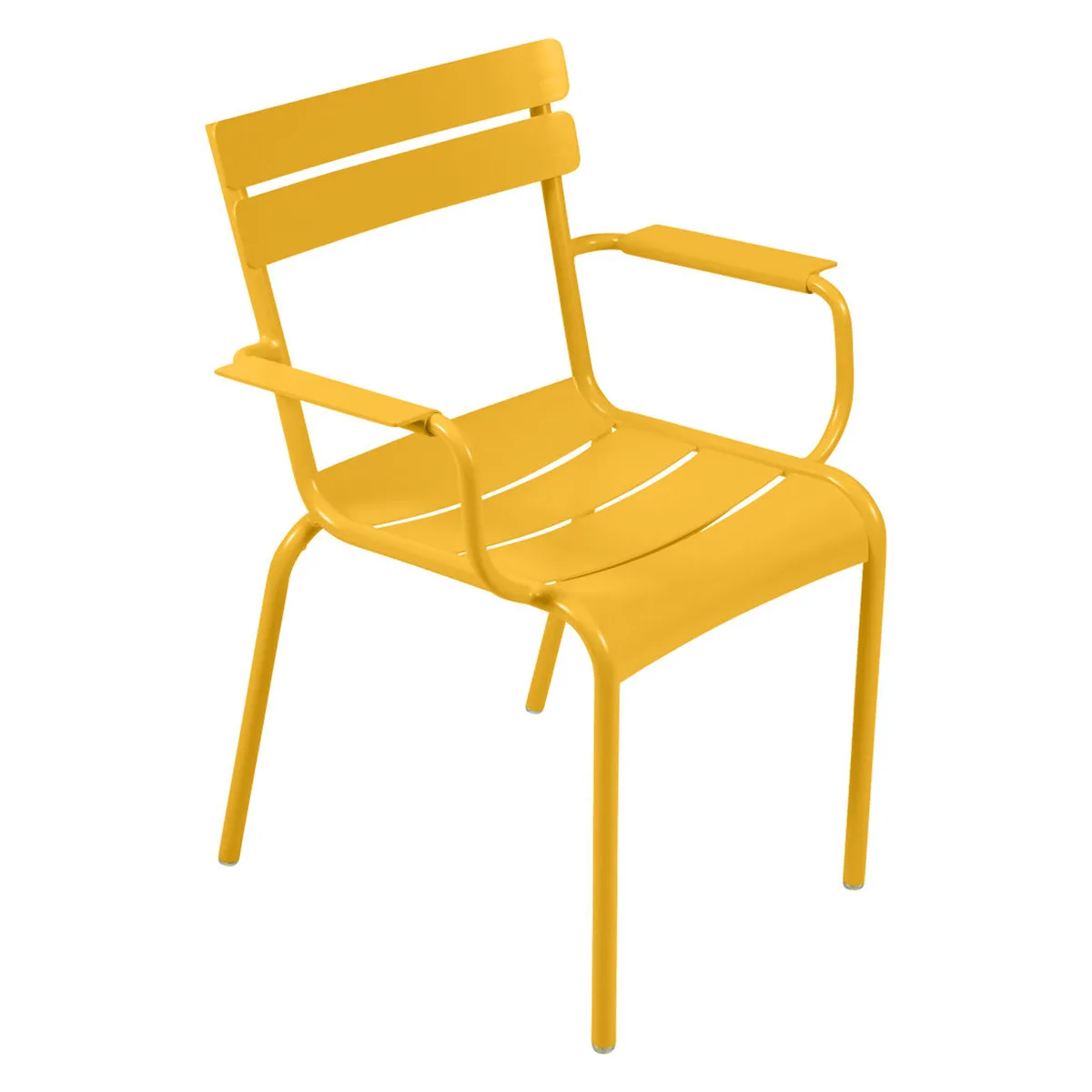 Stapelbarer Sessel Luxembourg - Gelb - lackiertes Aluminium - Designer Frédéric Sofia von Fermob – Produktfoto