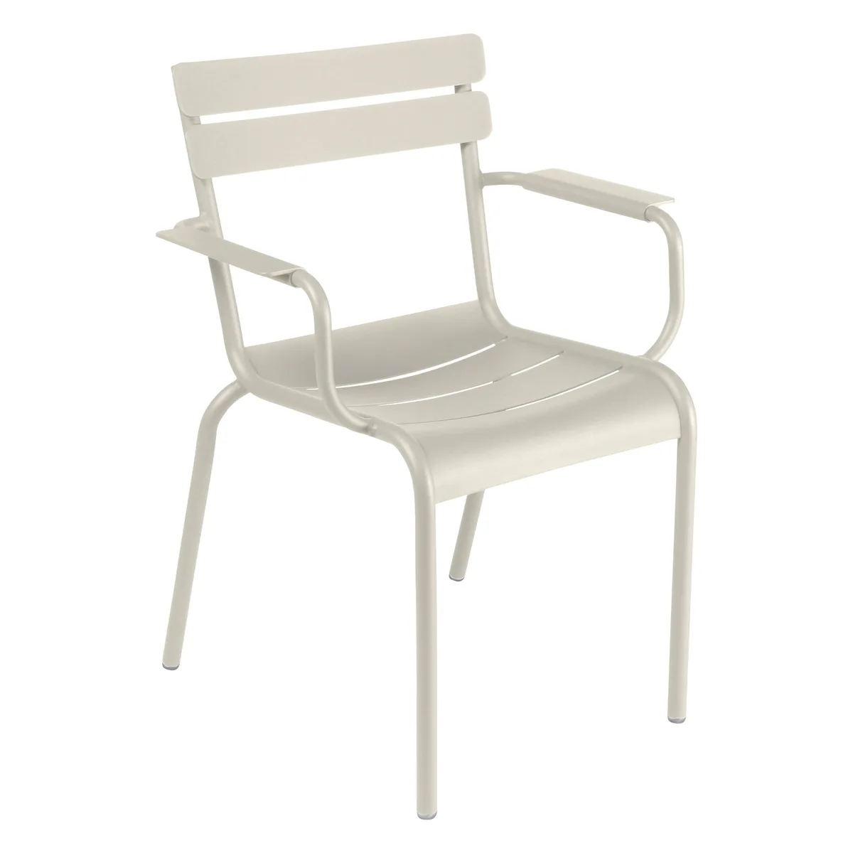 Stapelbarer Sessel Luxembourg - Grau - lackiertes Aluminium - Designer Frédéric Sofia von Fermob – Produktfoto