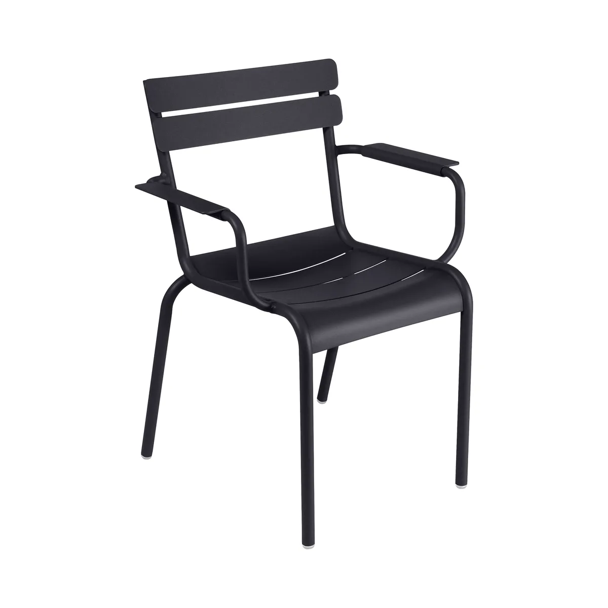Stapelbarer Sessel Luxembourg - Grau - lackiertes Aluminium - Designer Frédéric Sofia von Fermob – Produktfoto