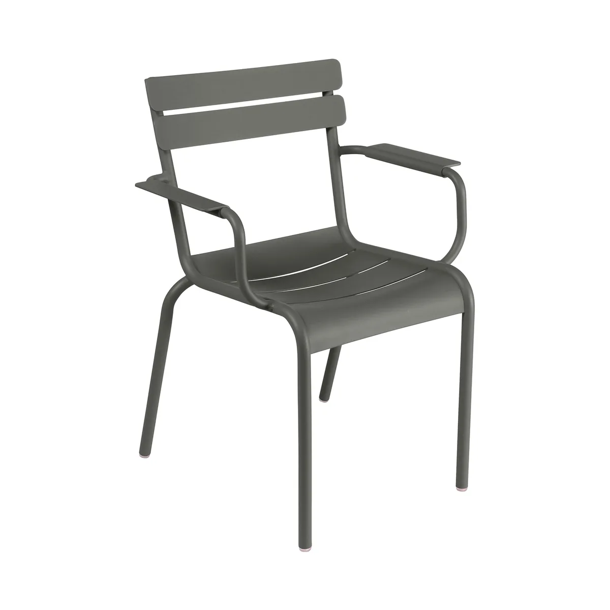 Stapelbarer Sessel Luxembourg - Grün - lackiertes Aluminium - Designer Frédéric Sofia von Fermob – Produktfoto