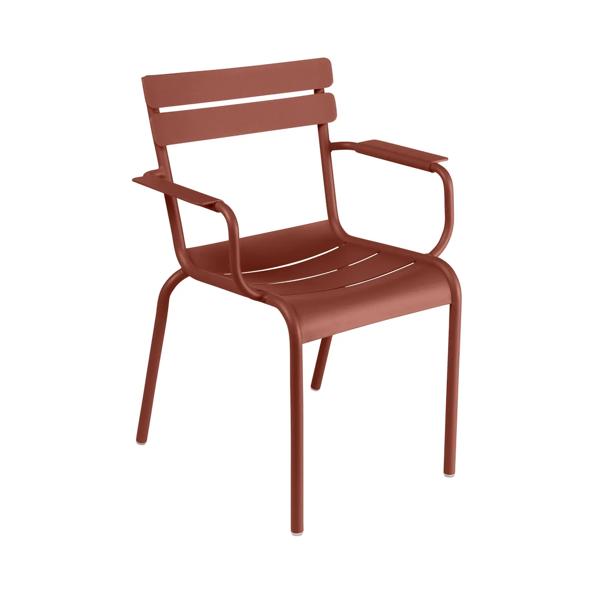 Stapelbarer Sessel Luxembourg - Rot - lackiertes Aluminium - Designer Frédéric Sofia von Fermob – Produktfoto