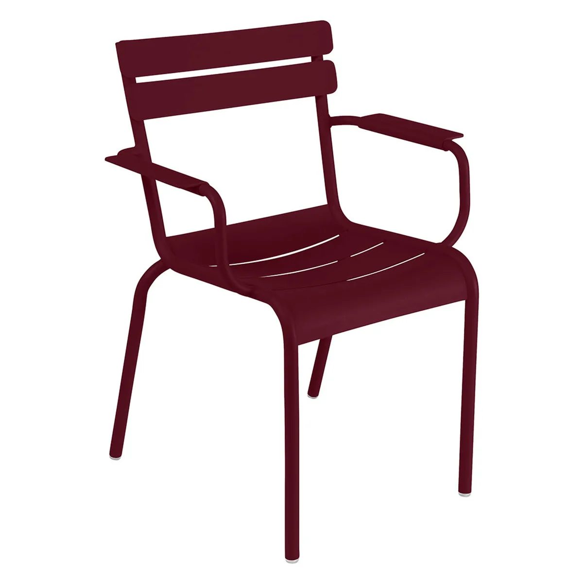 Stapelbarer Sessel Luxembourg - Violett - lackiertes Aluminium - Designer Frédéric Sofia von Fermob – Produktfoto