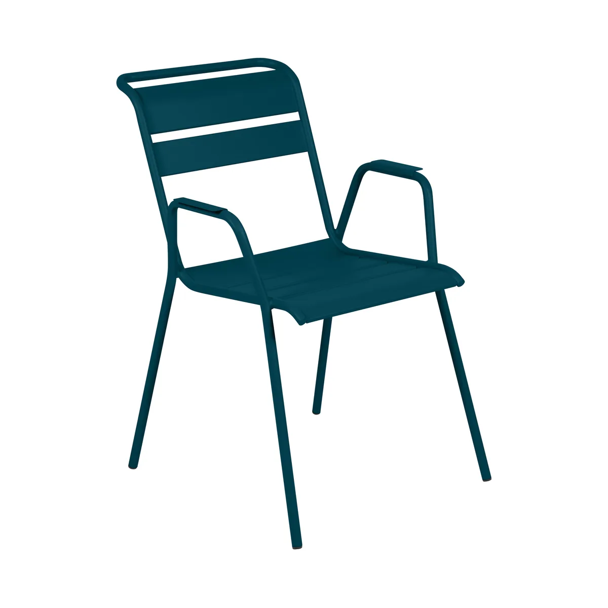 Stapelbarer Sessel Monceau - Blau - bemalter Stahl - Designer Studio Fermob von Fermob – Produktfoto