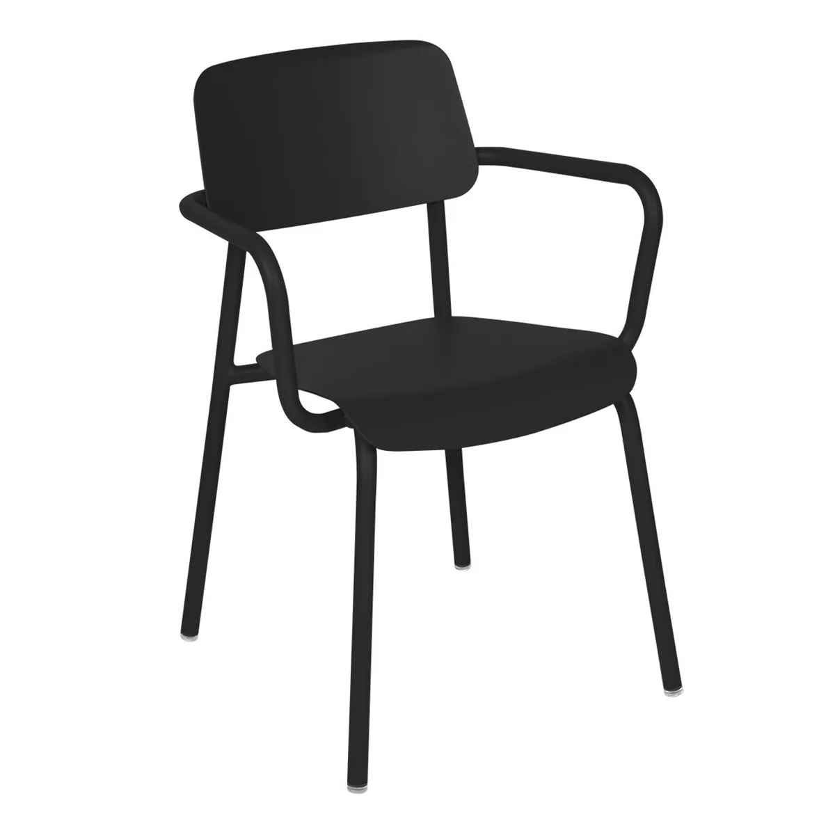 Stapelbarer Sessel Studie - Schwarz - Aluminium - Designer Tristan Lohner by Fermob – product photo