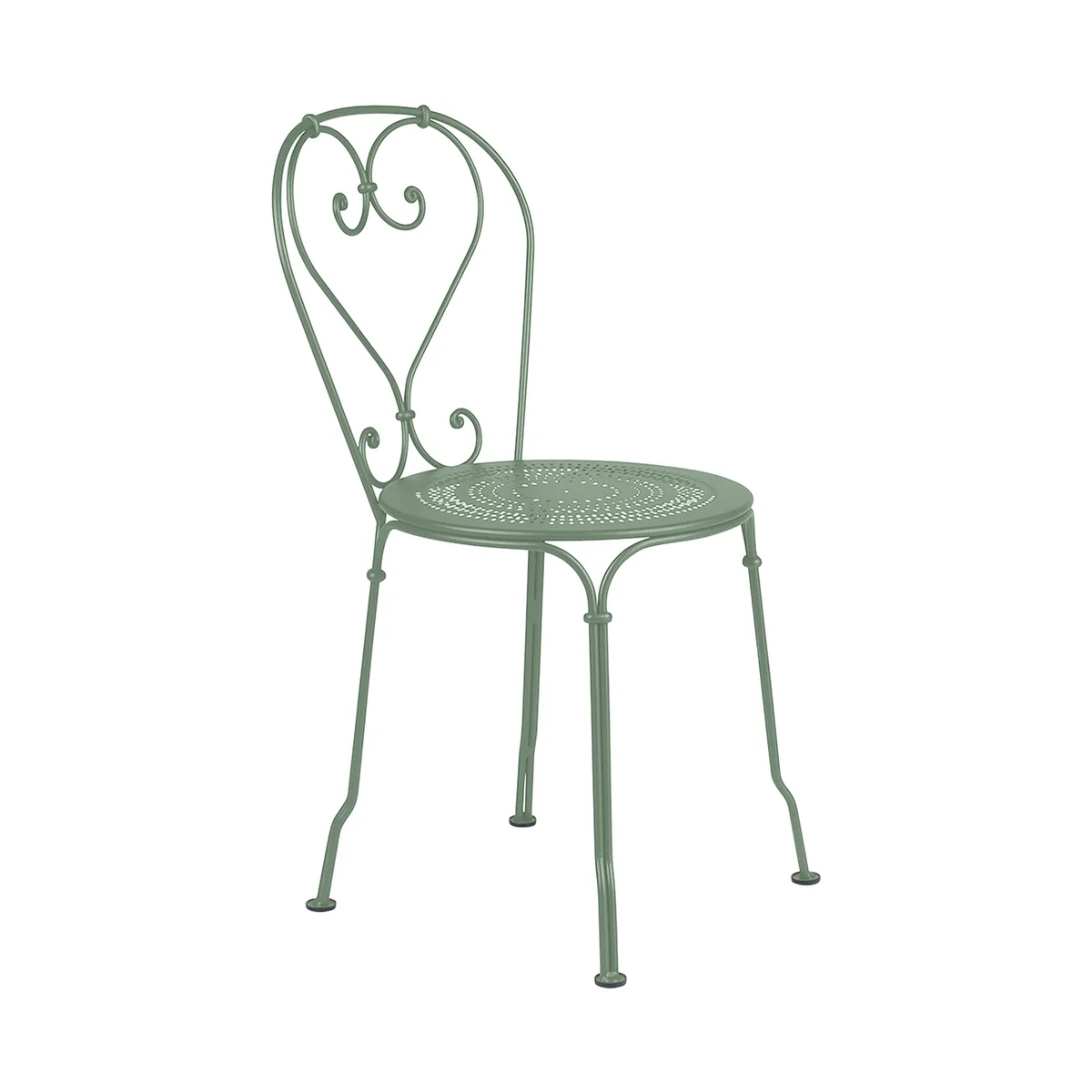 Stapelbarer Stuhl 1900 - Grün - Stahl by Fermob – product photo