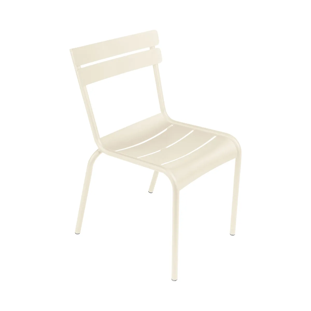 Stapelbarer Stuhl Luxembourg - Beige - Aluminium - Designer Frédéric Sofia von Fermob – Produktfoto