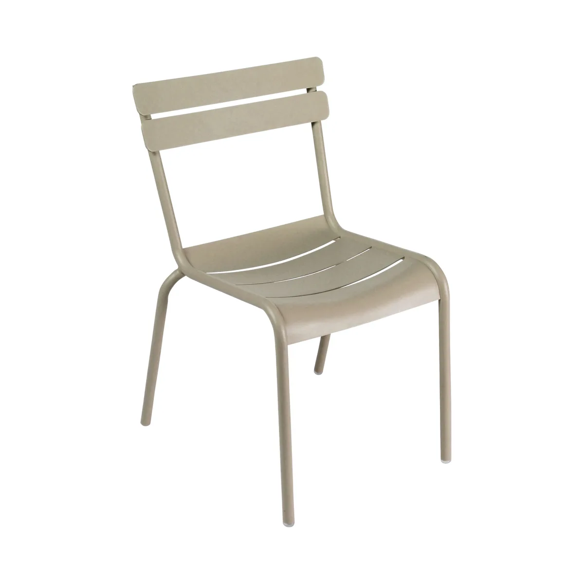 Stapelbarer Stuhl Luxembourg - Beige - lackiertes Aluminium - Designer Frédéric Sofia von Fermob – Produktfoto