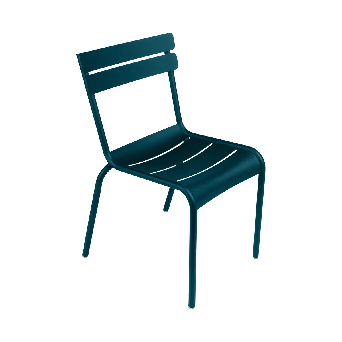 Stapelbarer Stuhl Luxembourg - Blau - lackiertes Aluminium - Designer Frédéric Sofia von Fermob – Produktfoto