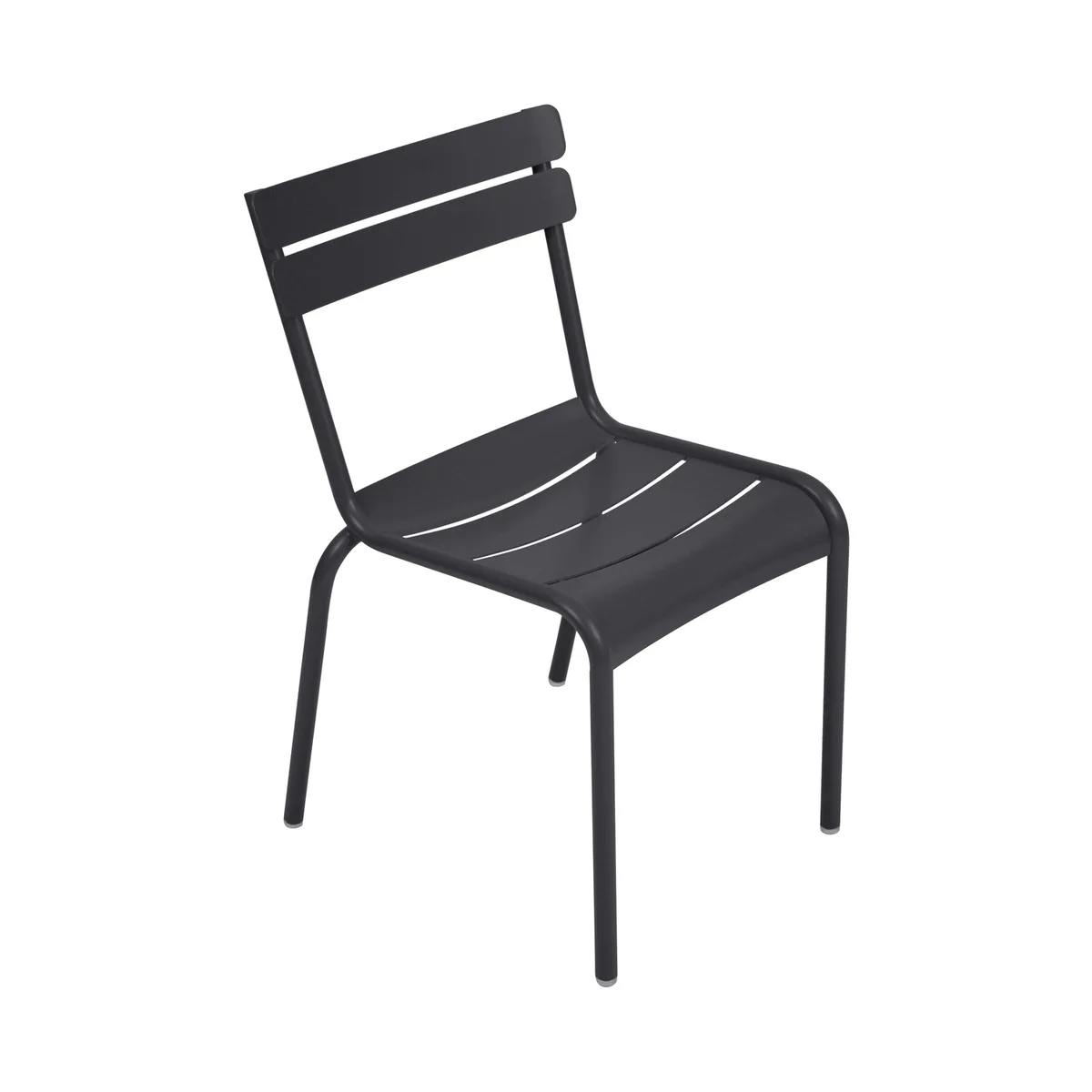 Stapelbarer Stuhl Luxembourg - Grau - lackiertes Aluminium - Designer Frédéric Sofia von Fermob – Produktfoto