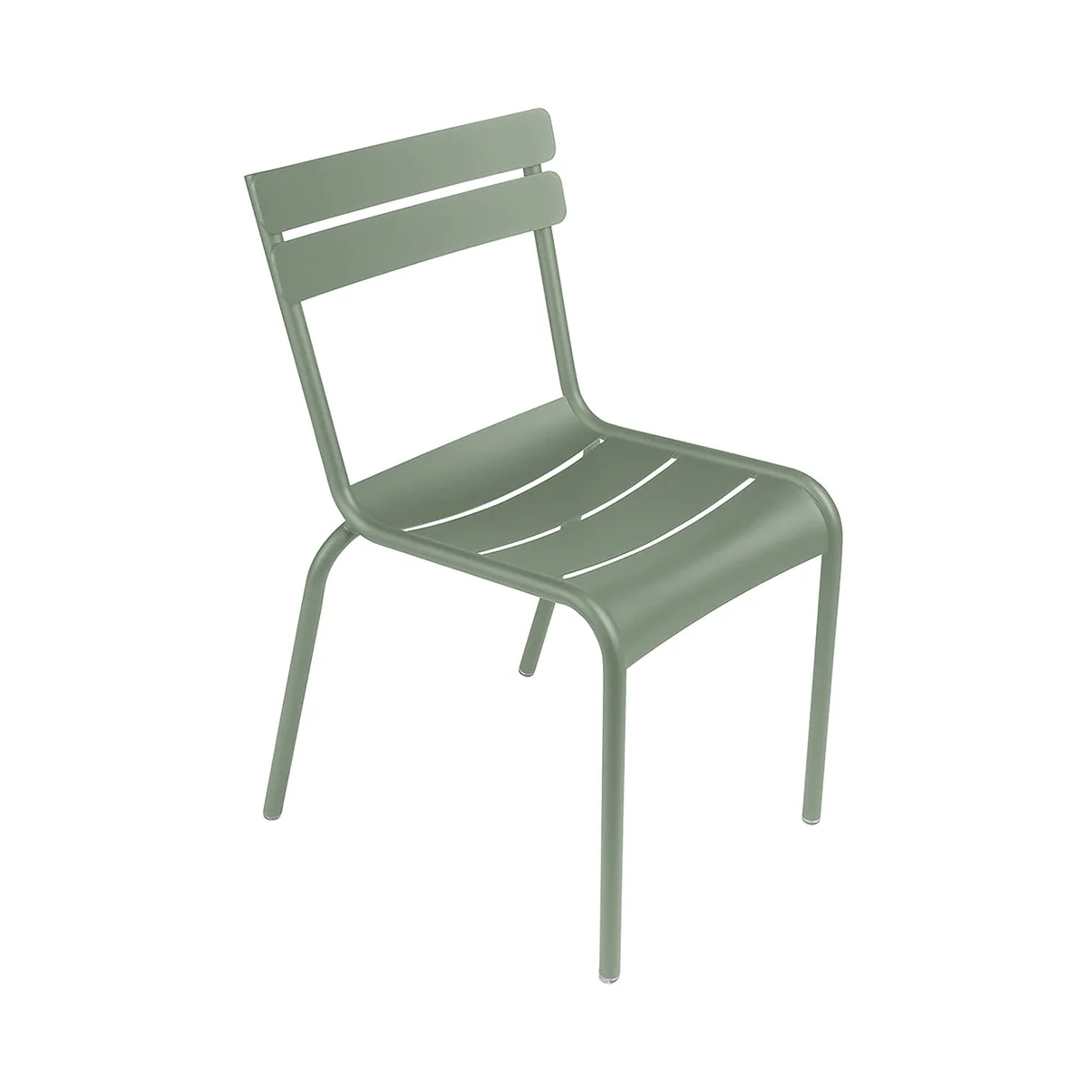 Stapelbarer Stuhl Luxembourg - Grün - lackiertes Aluminium - Designer Frédéric Sofia von Fermob – Produktfoto