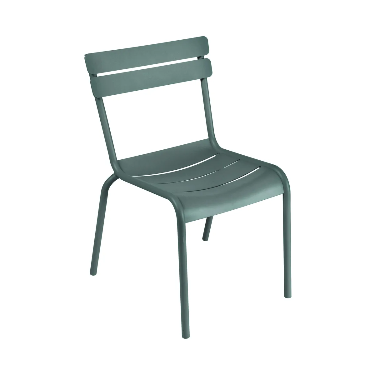 Stapelbarer Stuhl Luxembourg - Grün - lackiertes Aluminium - Designer Frédéric Sofia von Fermob – Produktfoto
