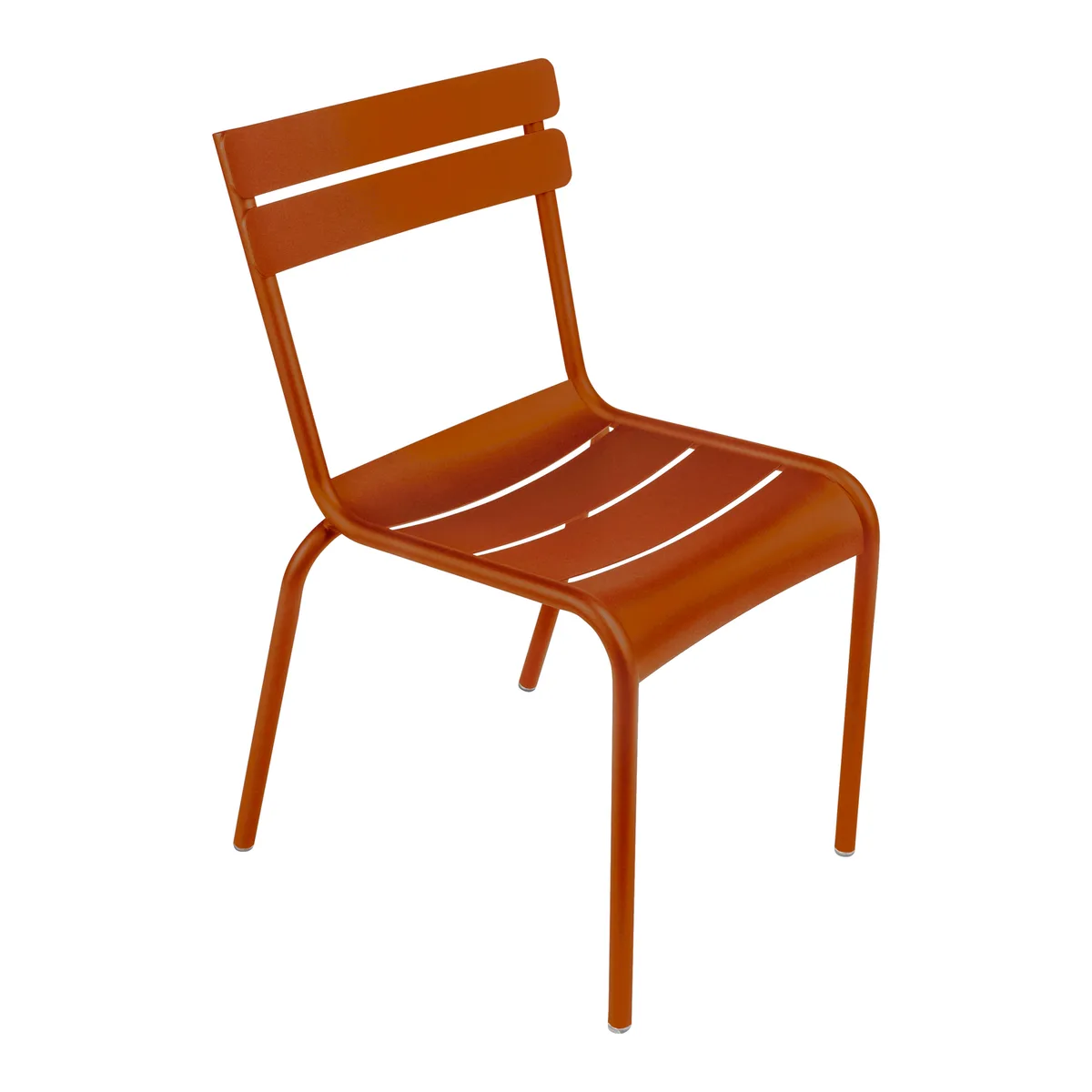 Stapelbarer Stuhl Luxembourg - Orange - lackiertes Aluminium - Designer Frédéric Sofia von Fermob – Produktfoto