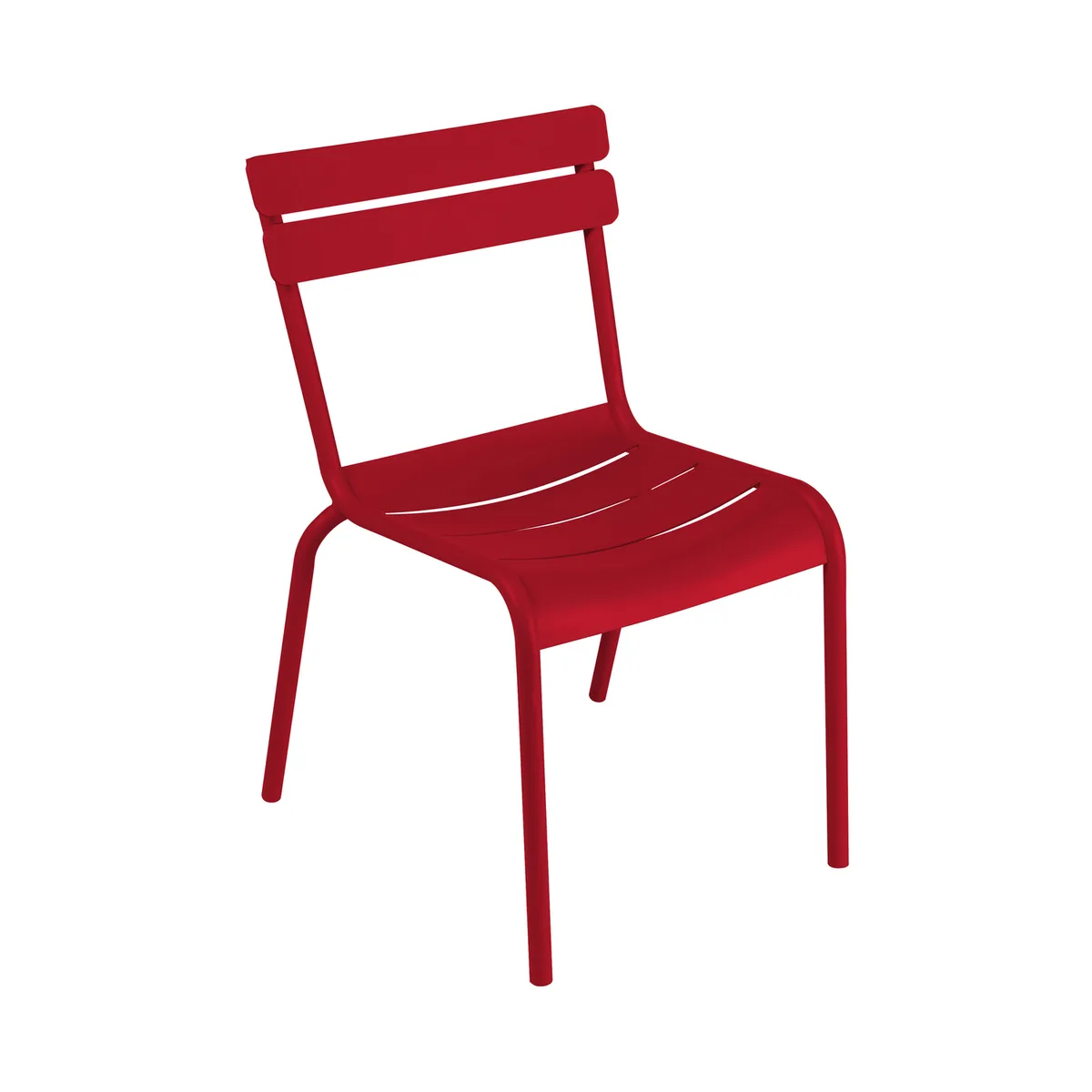 Stapelbarer Stuhl Luxembourg - Rot - lackiertes Aluminium - Designer Frédéric Sofia von Fermob – Produktfoto